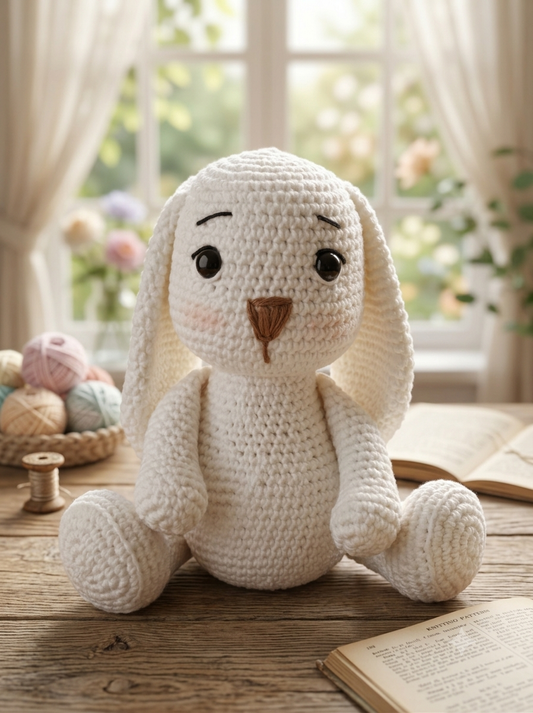 Coelha Bianca - Amigurumi Feito à Mão com Amor