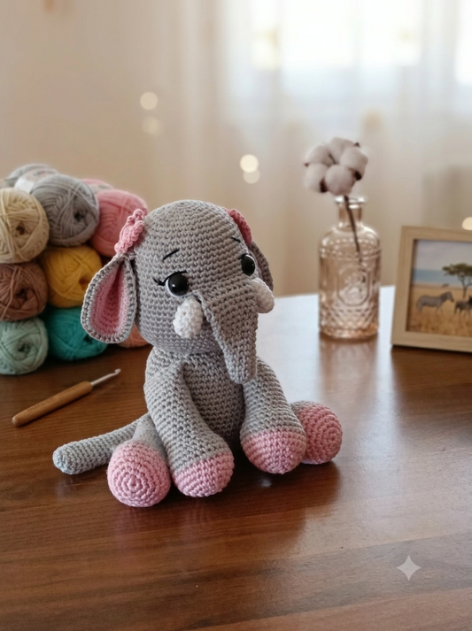 Elefante Luna amigurumi