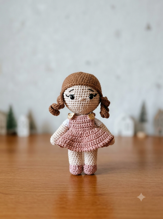 Boneca Emily em amigurumi