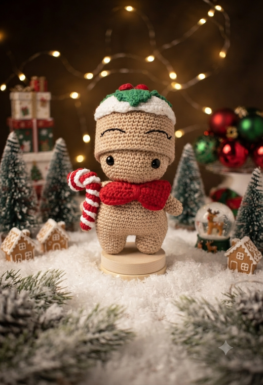 Boneco de Gengibre em Amigurumi – O Doce Charme do Natal