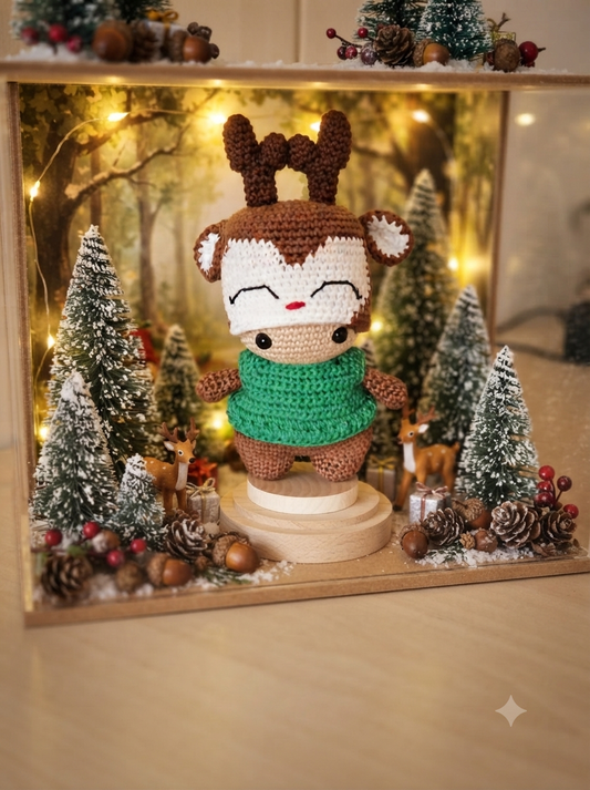Boneco Rena em Amigurumi - O charme de Natal