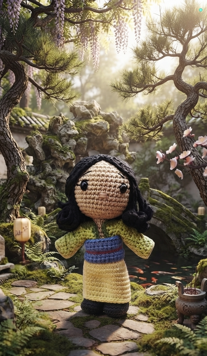 Boneca inspirada na Mulan