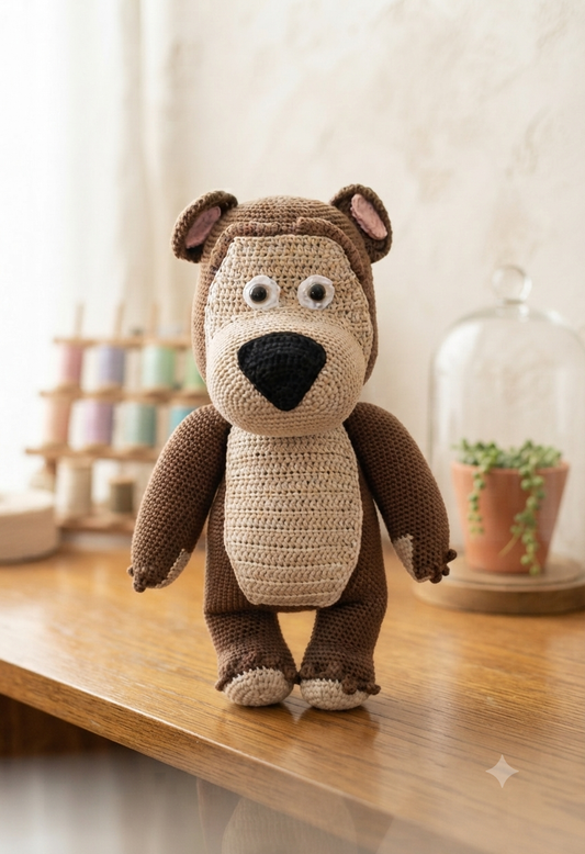 🐻 Urso Benjamim em amigurumi