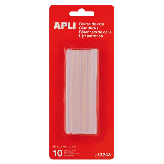 Cola para pistola 7,5mm transparente Apli - 10 unidades