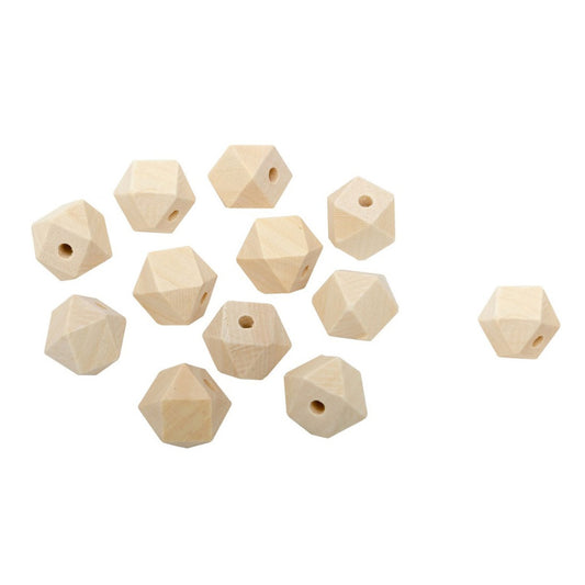 Contas de madeira 2cm 12 pcs