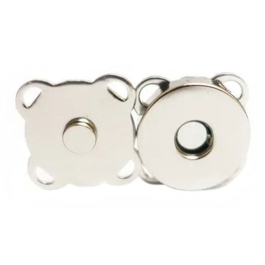 Botão magnético de Coser 19mm prateado