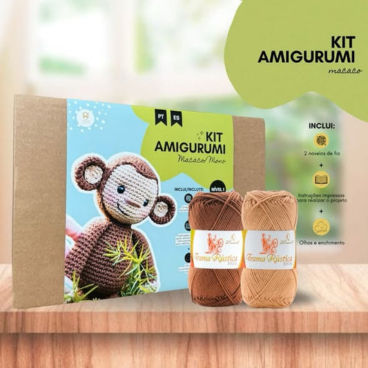 Kit Amigurumi Macaco